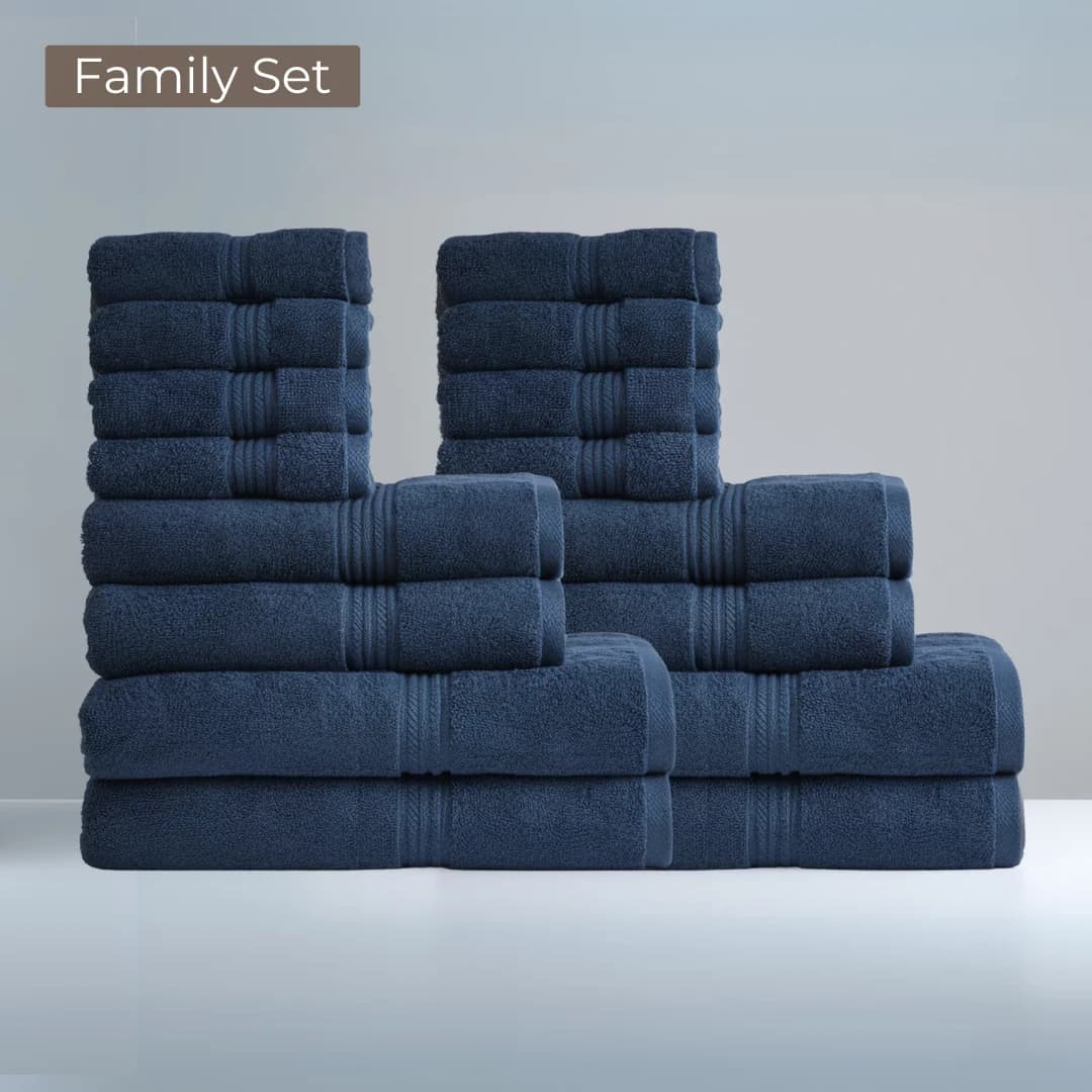 Ultrasoft Family Bath Bundle 16pcs - Dark Blue