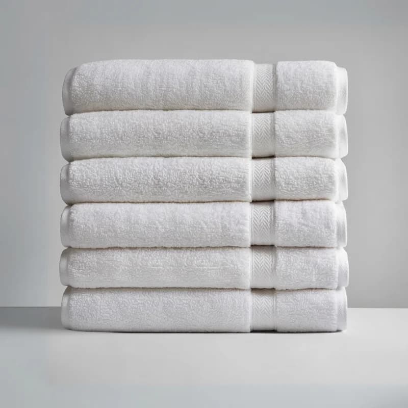 Ultrasoft Egyptian Cotton Bath Towels 6pcs (55x28in) - Pure White